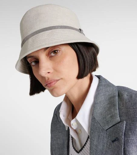 Brunello Cucinelli Linen canvas bucket hat 2