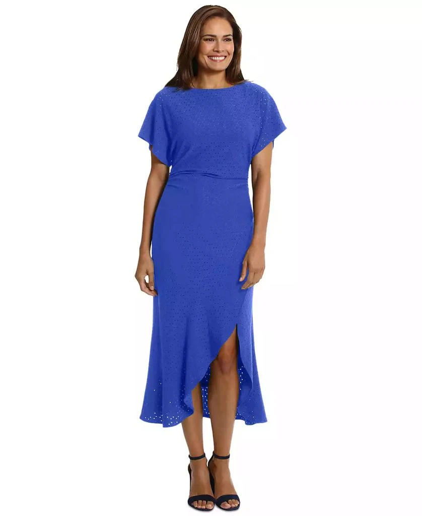 london times fashion dresses London Times For Maggy London Dress In Navy And Rust main image 1