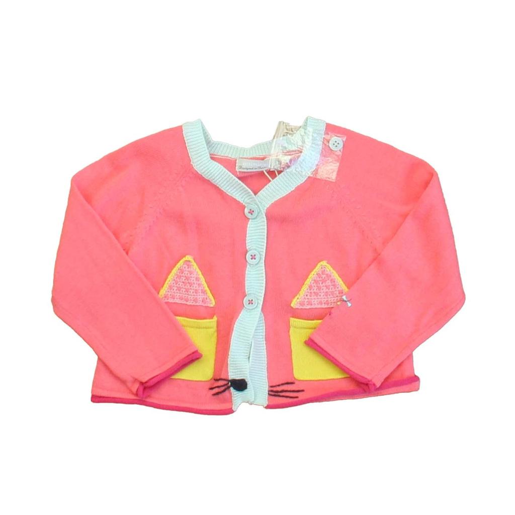 Catimini Girls Pink | Yellow Cardigan