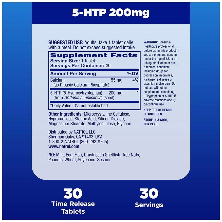 Natrol 5-HTP Time Release 200 mg 5