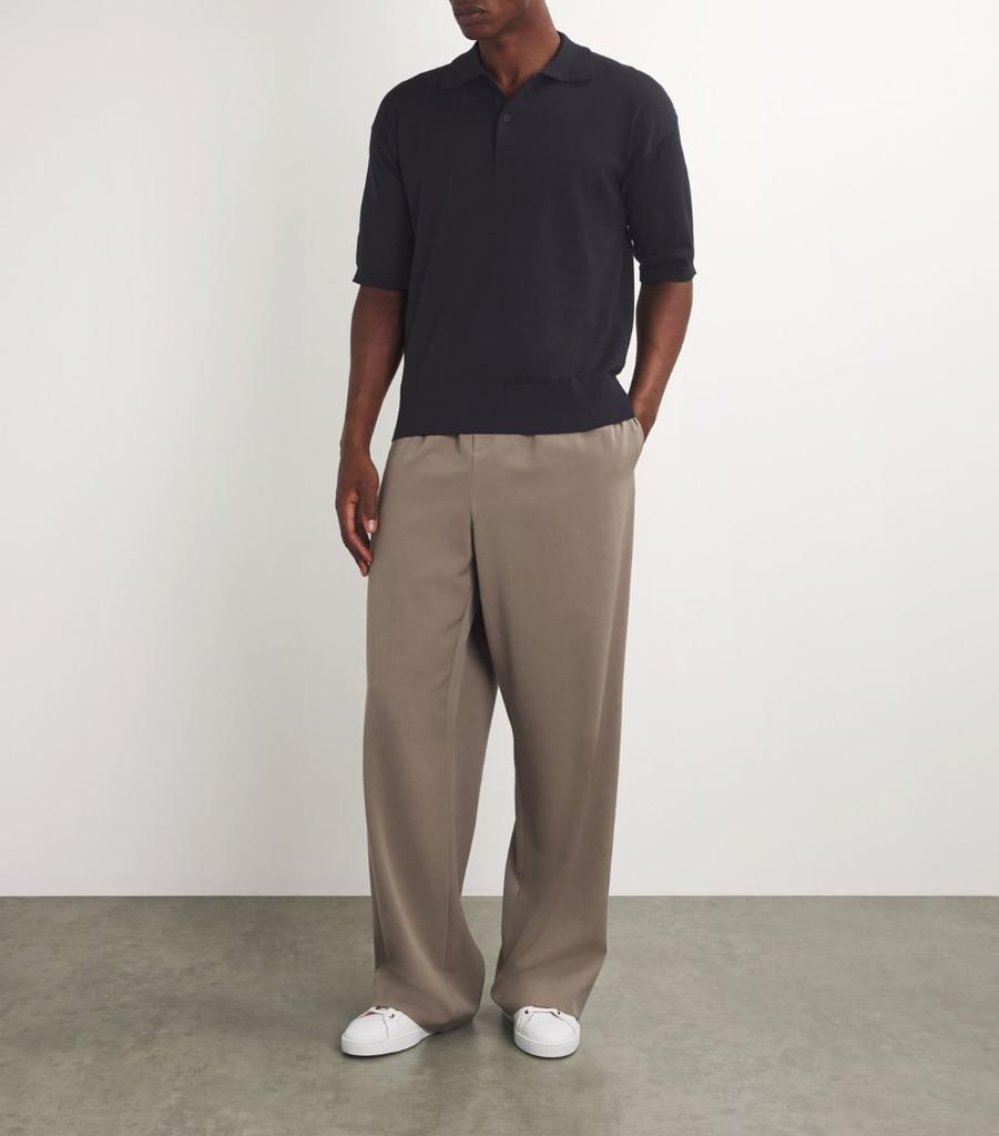 The Row Cotton-Cashmere Tiago Polo Shirt