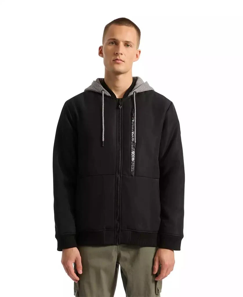 Ecko Unltd Men's Don’t Give Up Sherpa Varsity Jacket 1