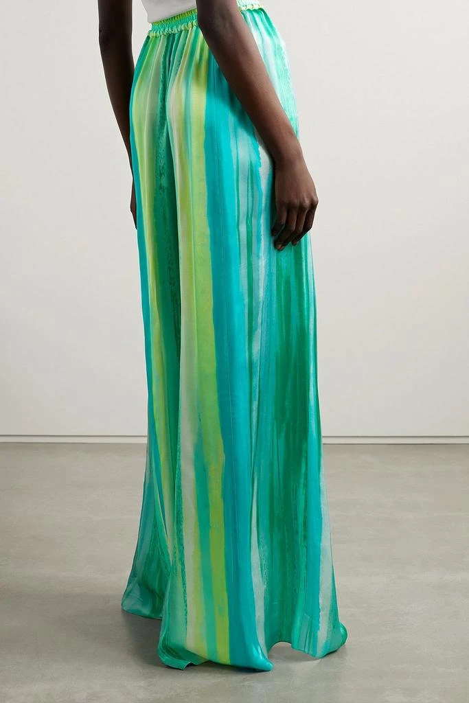 Halpern Striped satin wide-leg pants 3