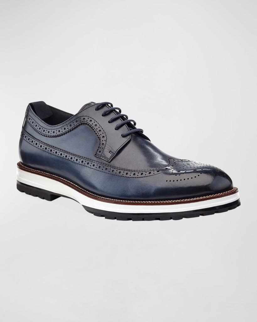 Ike Behar Men's Louis Hybrid Wing-Tip Leather Derby Shoes