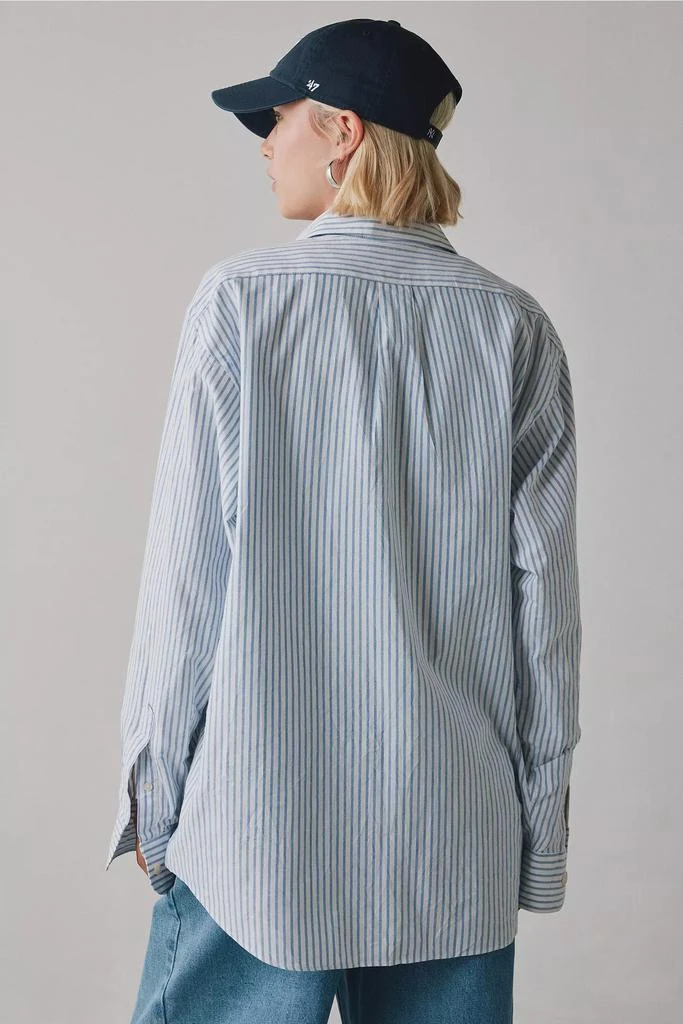 Urban Renewal ReMADE By UO Jersey Number Graphic Button-Down Shirt 3