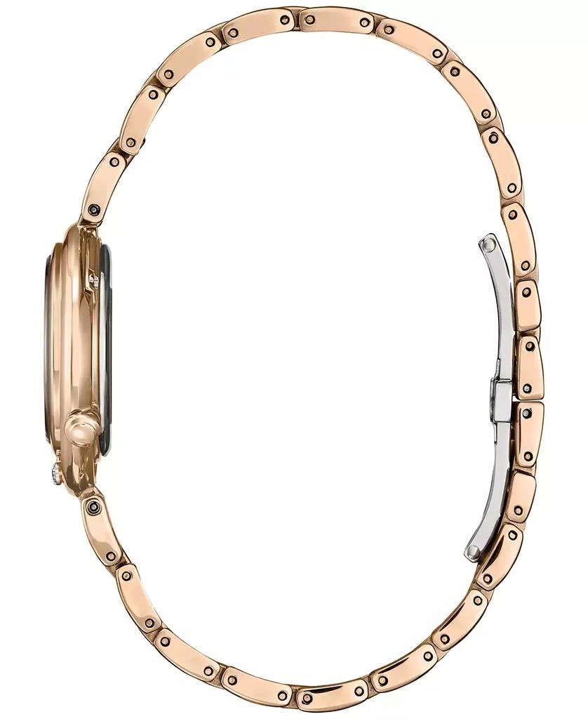 Citizen Eco-Drive Women's Arcly Diamond (1/10 ct. t.w.) Rose Gold-Tone Stainless Steel Bracelet Watch 30mm 2