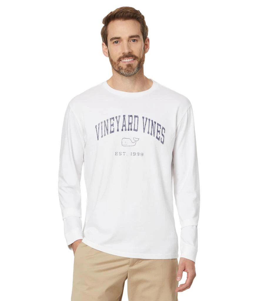 Vineyard Vines Heritage Wash VV Long Sleeve Tee 1