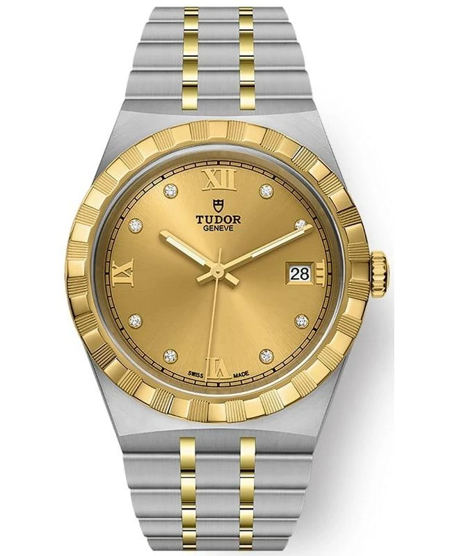Tudor Tudor Royal Champagne Diamond Dial Stainless Steel Unisex Watch M28503-0005 1
