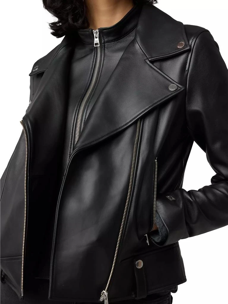 Soia & Kyo Ryder Fitted Leather Biker Jacket 6