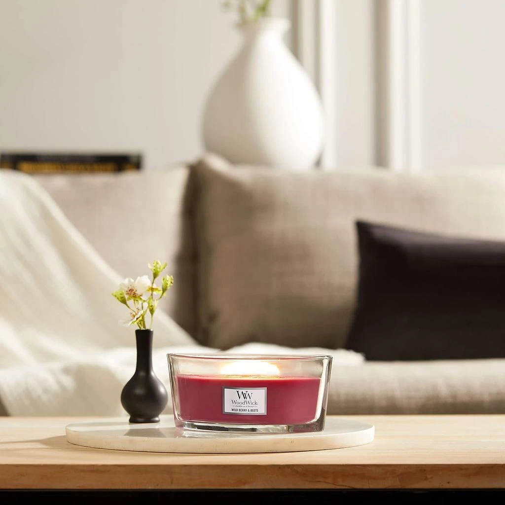 Woodwick WoodWick - Wild Berry & Beets Ellipse Jar Candle (453g) 2