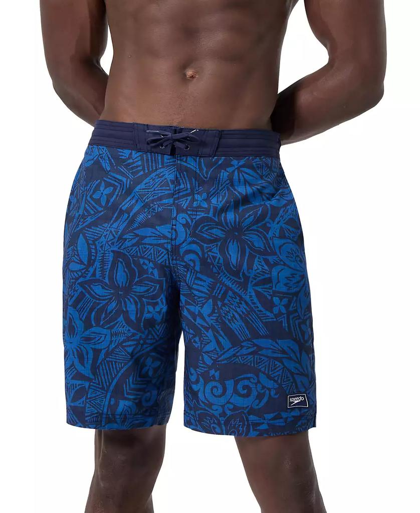 Speedo Men's Bondi Basin Abstract Print Drawstring 9" Boardshorts