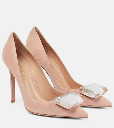 Gianvito Rossi Jaipur 105 embellished suede pumps 1