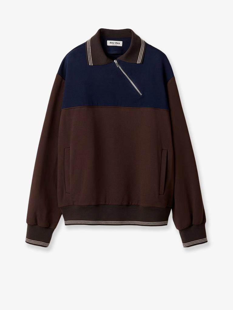 Miu Miu Two-Toned Polo Sweatshirt – On Sale Now with Up to 43% Off