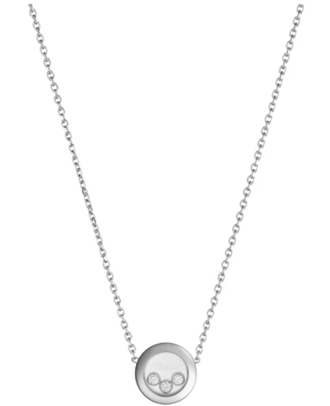Chopard Chopard Happy Diamonds Icons 18K White Gold Diamond Women's Necklace 81A018-1001 1