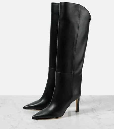 Jimmy Choo Alizze 85 leather knee-high boots 4