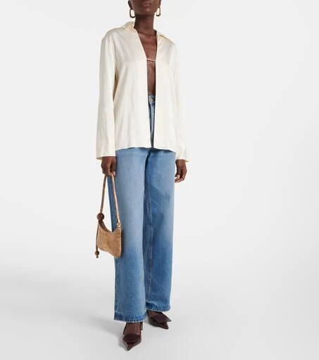 Jacquemus Duelo 40 leather slingback pumps 3