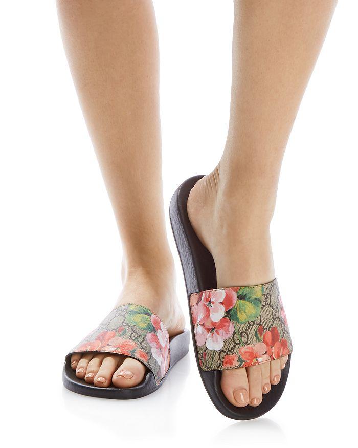 Gucci Women's Pursuit Pool Slide Sandals - Slippers - Free