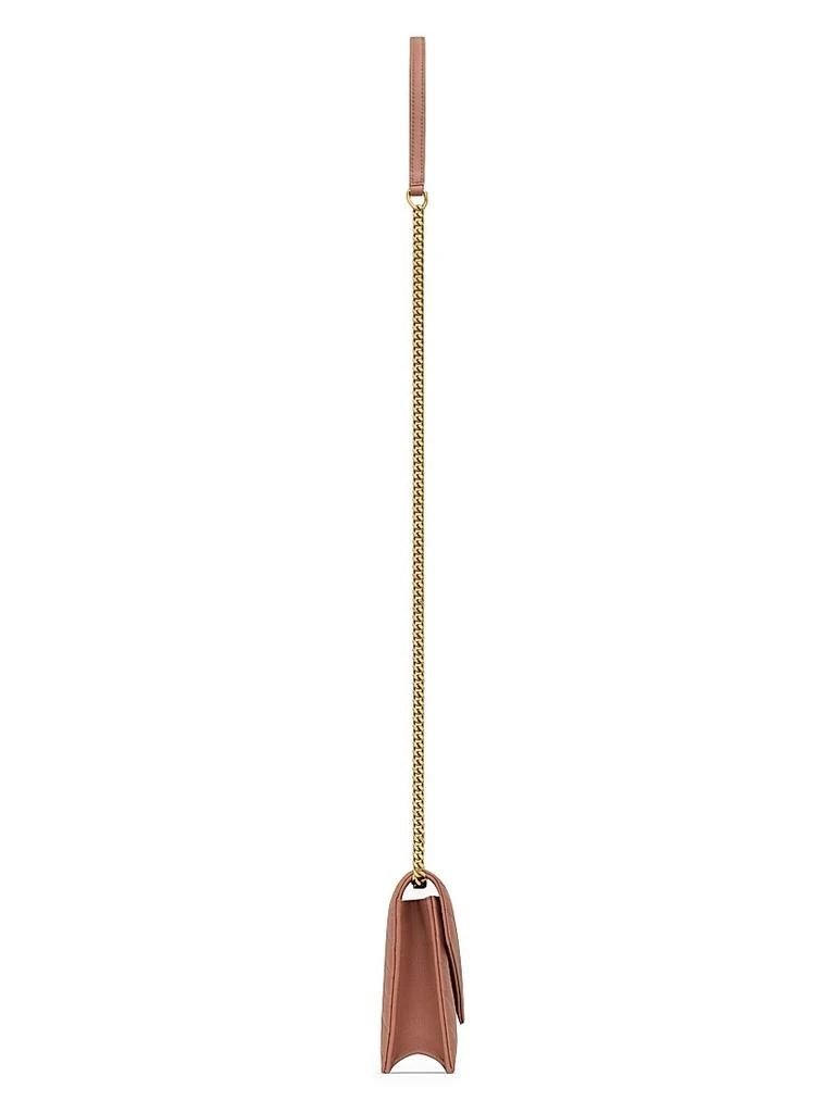 Yves Saint Laurent Cassandre Envelope Chain Wallet in Lambskin 4