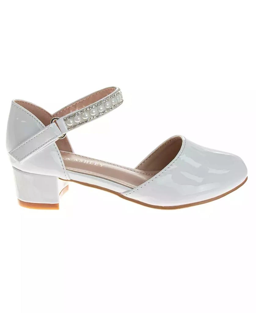 Laura Ashley Little Girls Rhinestones Low Heeled Dress Shoe 3