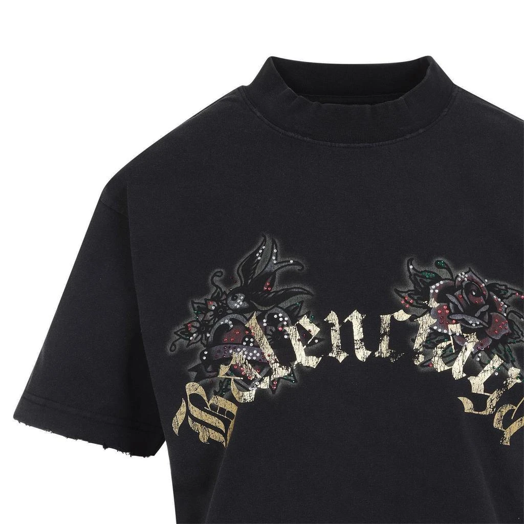 Balenciaga Balenciaga Rose Printed Short-Sleeved T-Shirt 3