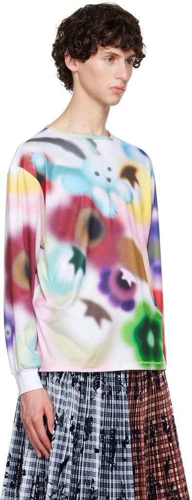 CHOPOVA LOWENA Multicolor Airbrush Bunny Long Sleeve T-Shirt 4