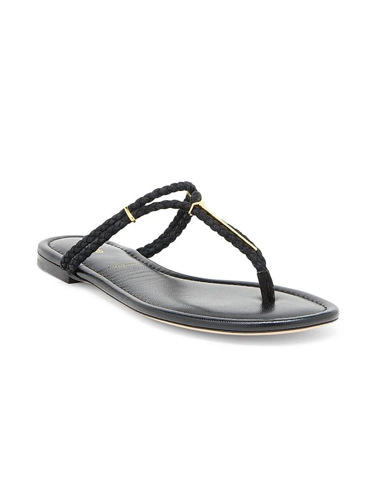 Tom Ford Lily Woven Suede T-Strap Sandals 2