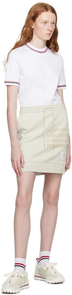 Thom Browne Off-White 4-Bar Miniskirt 4