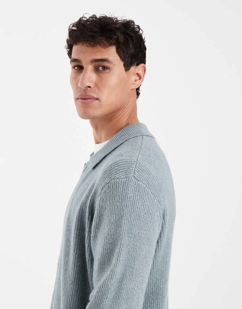 Levi
s Levi
s button down polo jumper in grey 4