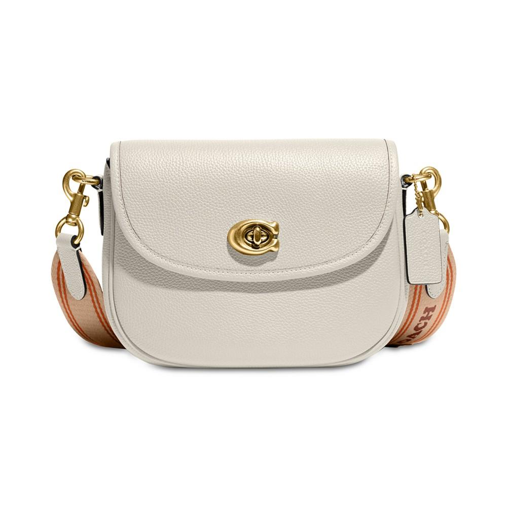COACH Willow Saddle Bag with Interchangeable Leather and Web Strap