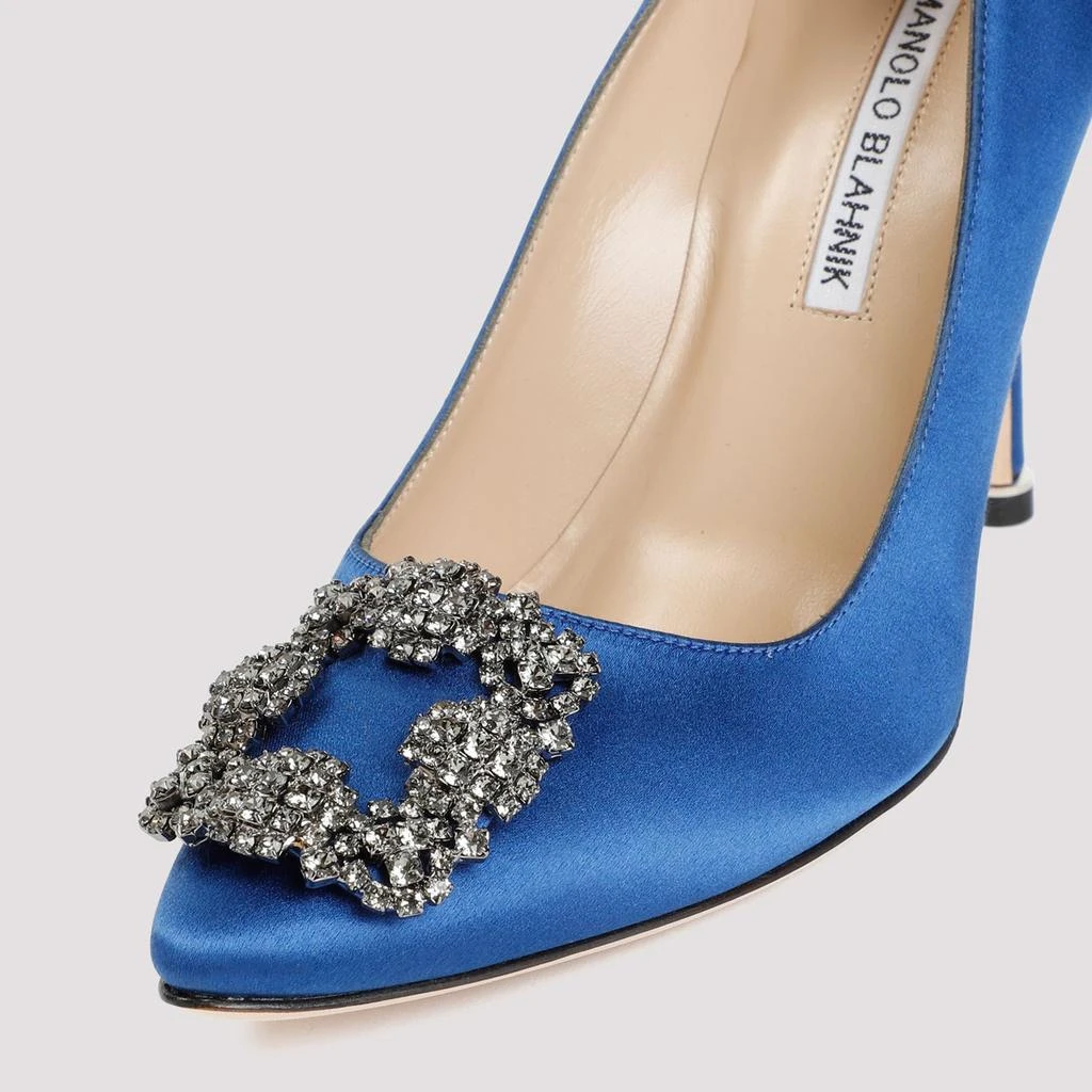 Manolo Blahnik HANGISI SATIN PUMPS 5