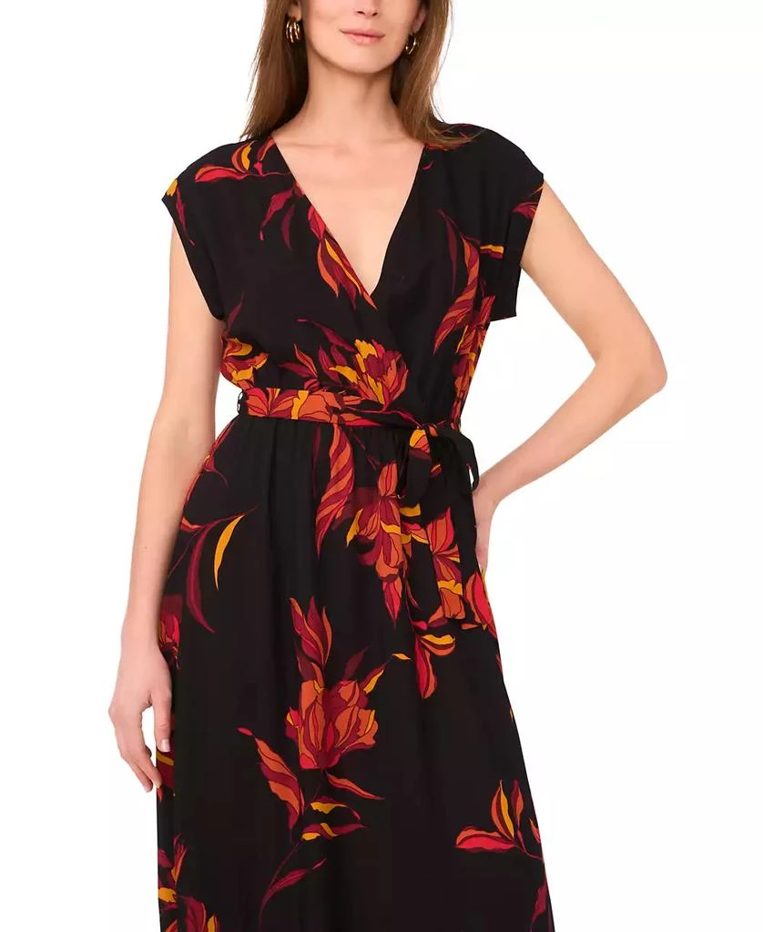 Sam & Jess Women's Floral Challis Belted Maxi Dress 2