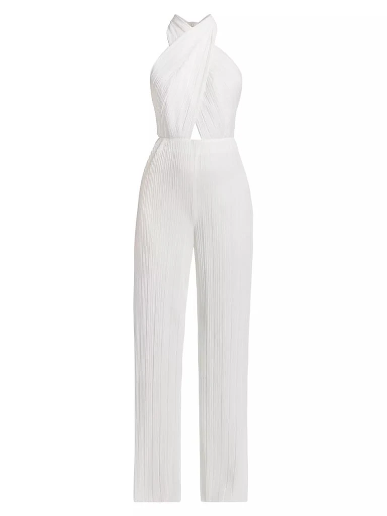 Amanda Uprichard Rivera Sleeveless Halterneck Jumpsuit 1