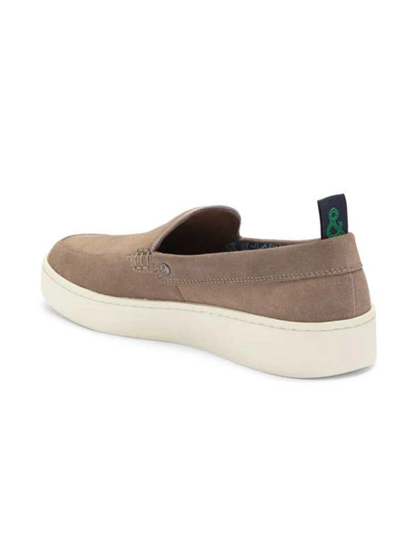 Paisley and Gray Suede Platform Slip On Sneakers 3