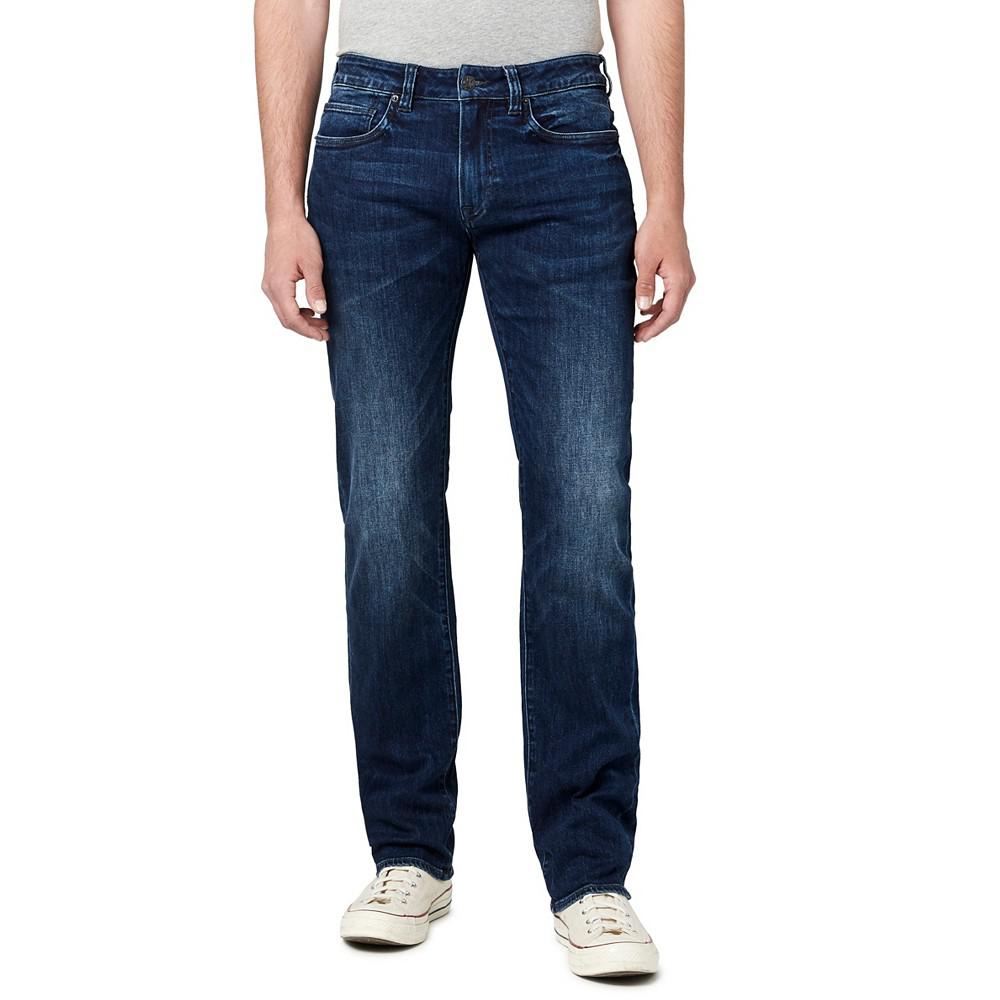 Buffalo David Bitton Buffalo Men's Straight Six Whiskered Faded Jeans