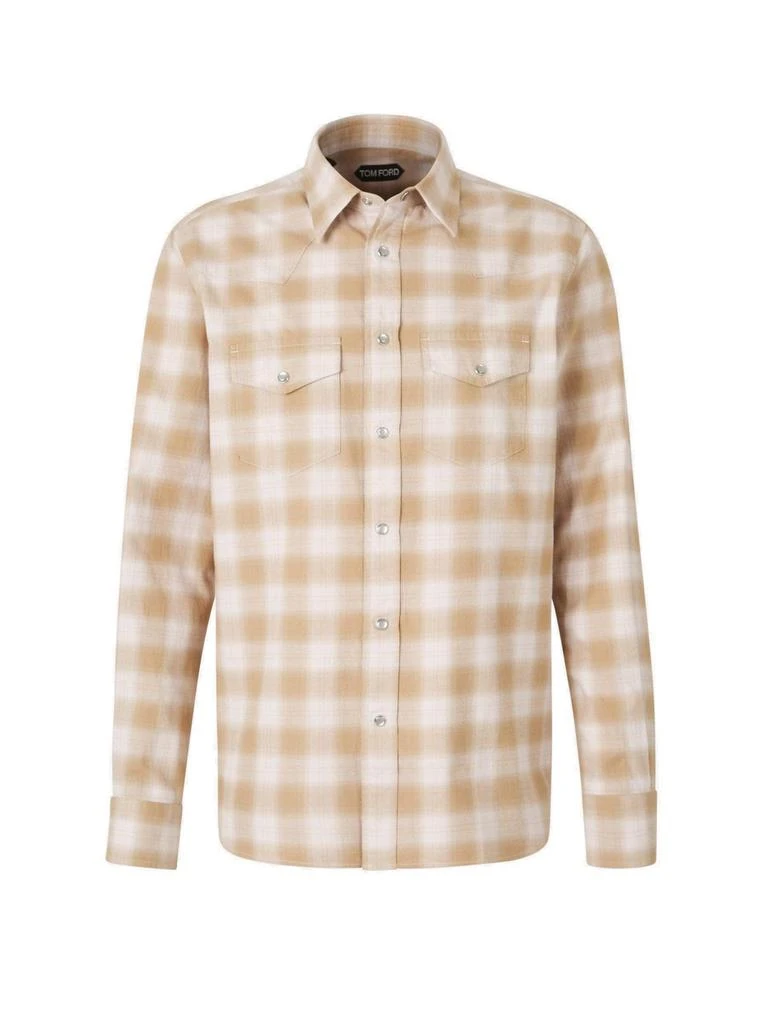 Tom Ford Tom Ford Brushed Check Western Shirt 1