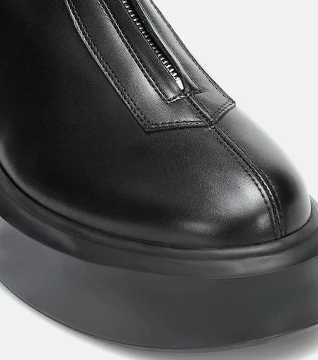 The Row Zipped 1 leather ankle boots 6