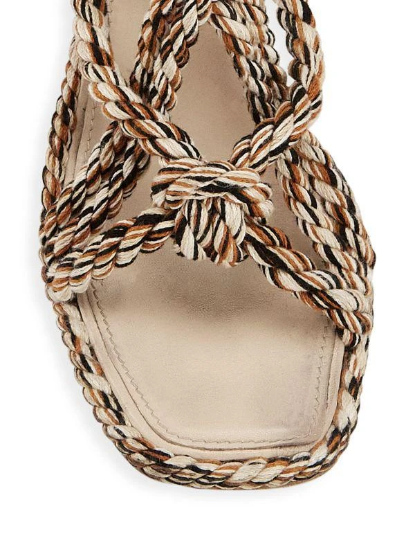 Ulla Johnson Uma Braided Slingback Heel Sandals 4