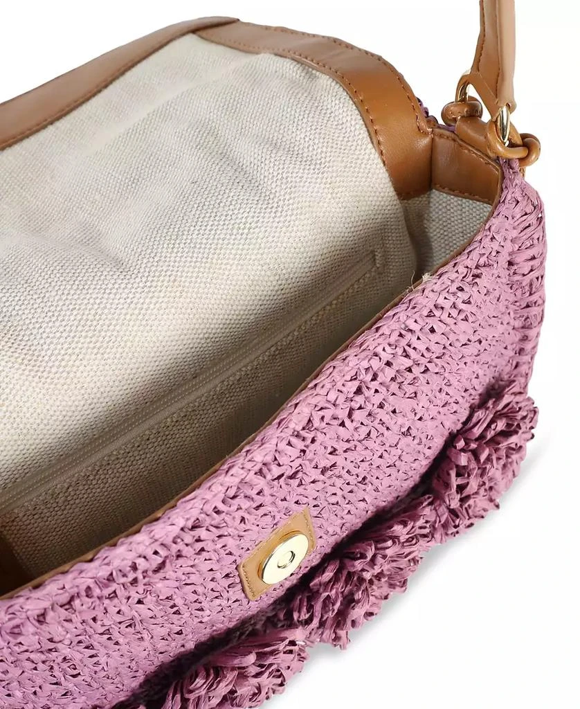 Sam Edelman Phoebe Small Raffia Shoulder Flap Shoulder Bag 5