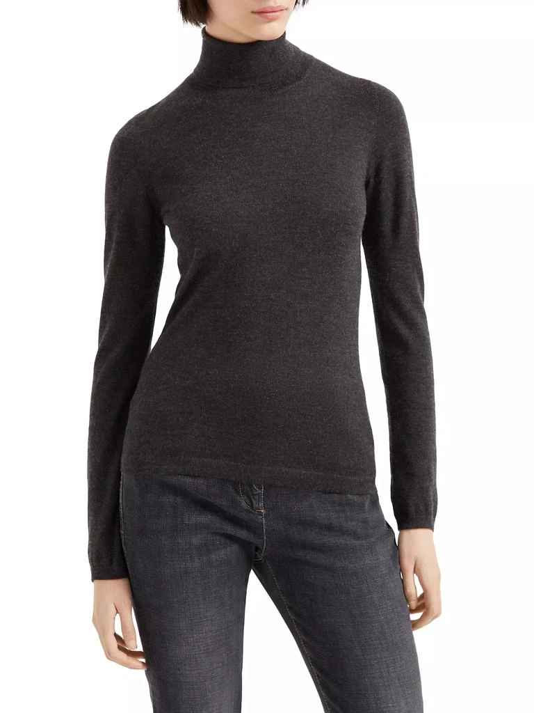 Brunello Cucinelli Cashmere and Silk Lightweight Turtleneck Sweater 2