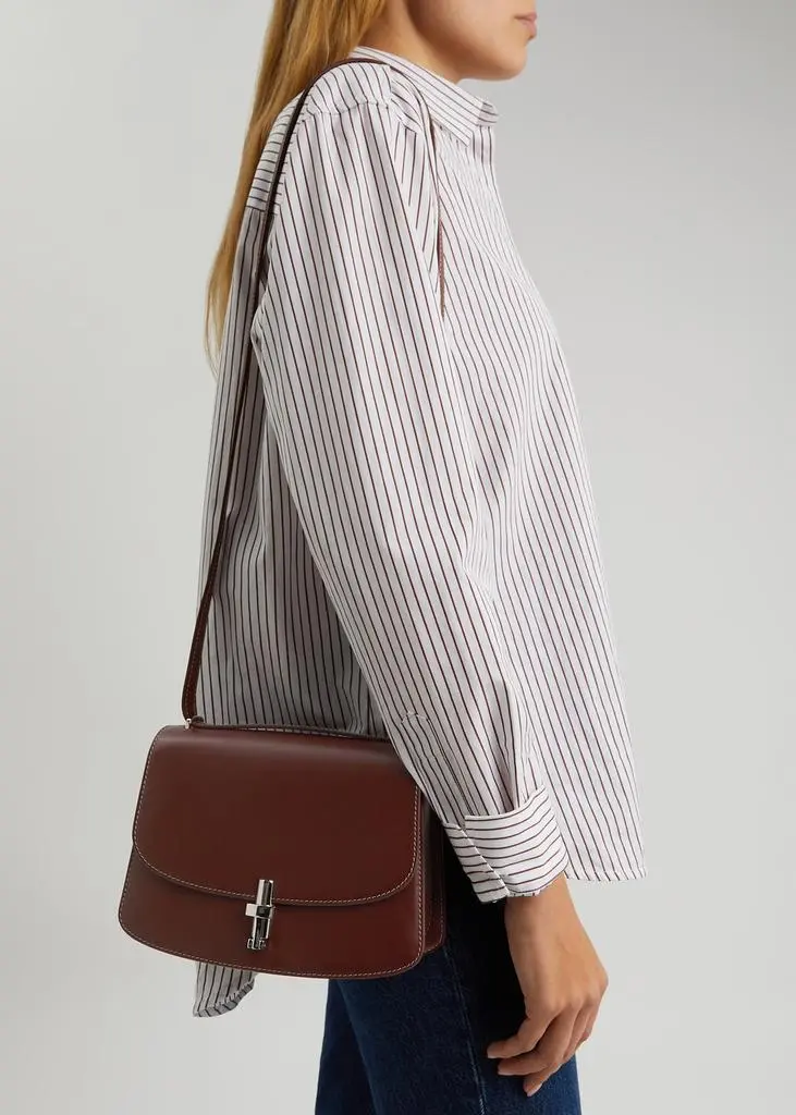The Row Sofia 8.75 leather shoulder bag 5