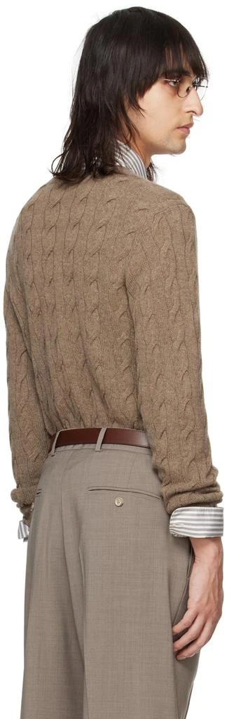 Ralph Lauren Purple Label Taupe 'The Iconic' Sweater 3