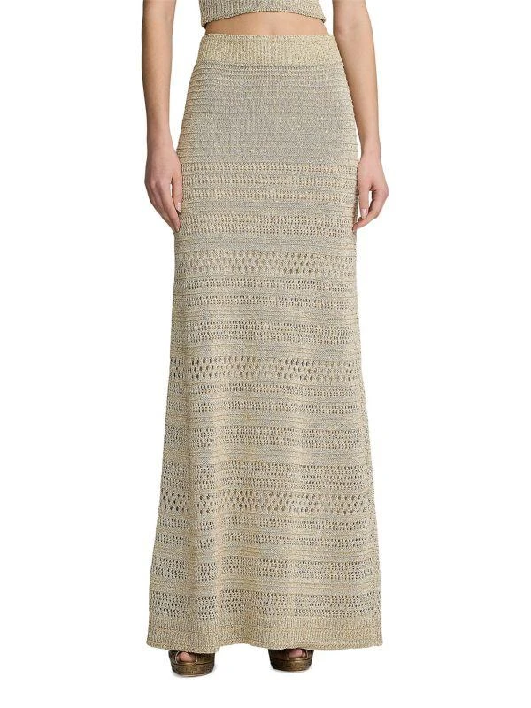 Ralph Lauren Textured Knit Maxi Skirt 1