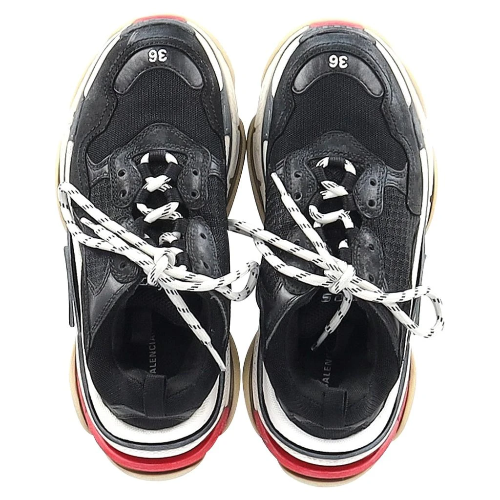 Balenciaga Triple S Sneakers in Black White Red Polyester 4