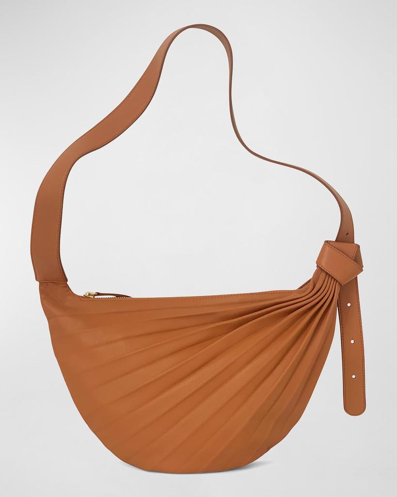 Sabrina Zeng Chiaroscuro Pleated Hammock Sling Bag