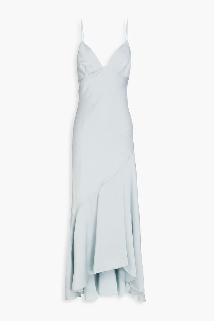 Shona Joy Asymmetric satin-crepe maxi dress
