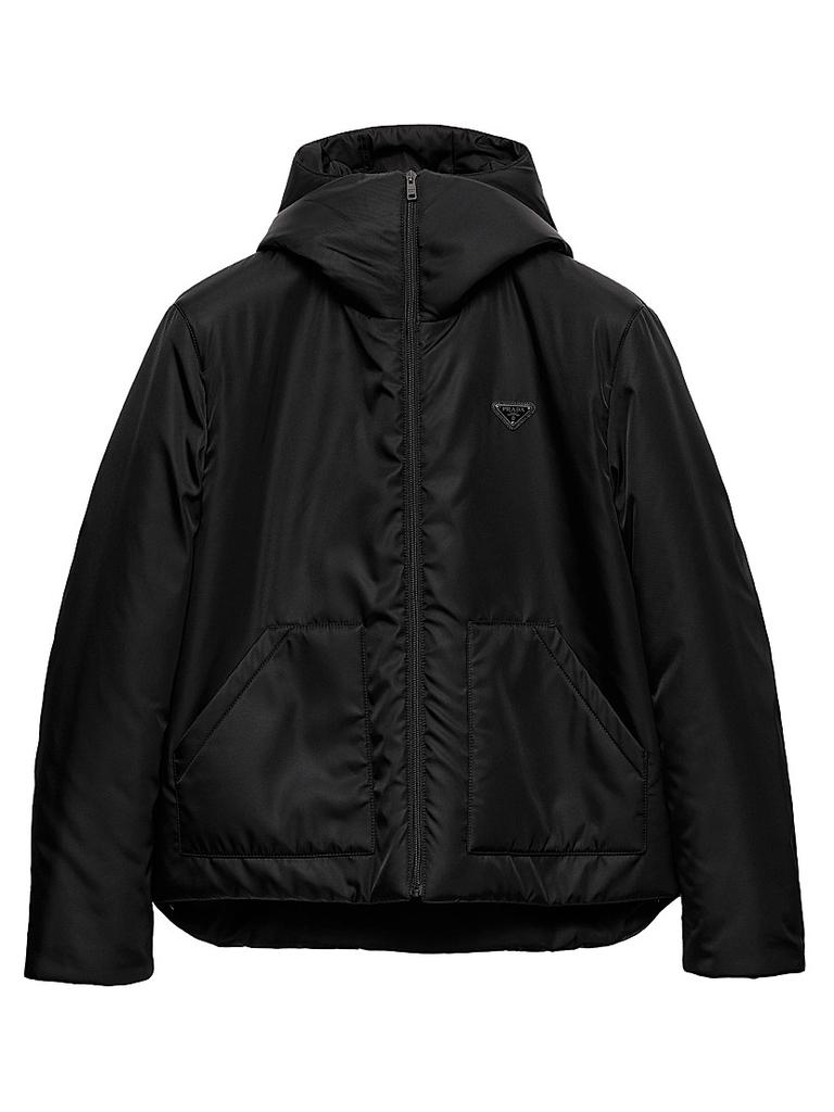 Prada Triangle-Logo Zipped Bomber Jacket – On Sale Now with