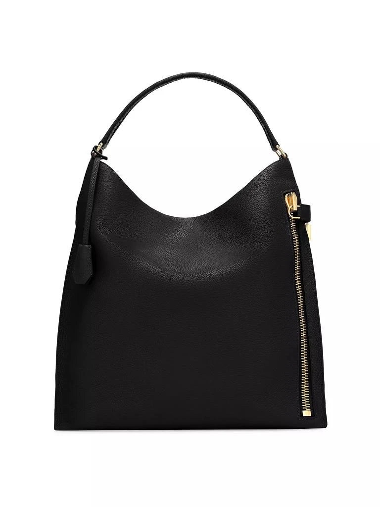 Tom Ford Small Alix Leather Hobo Bag 1