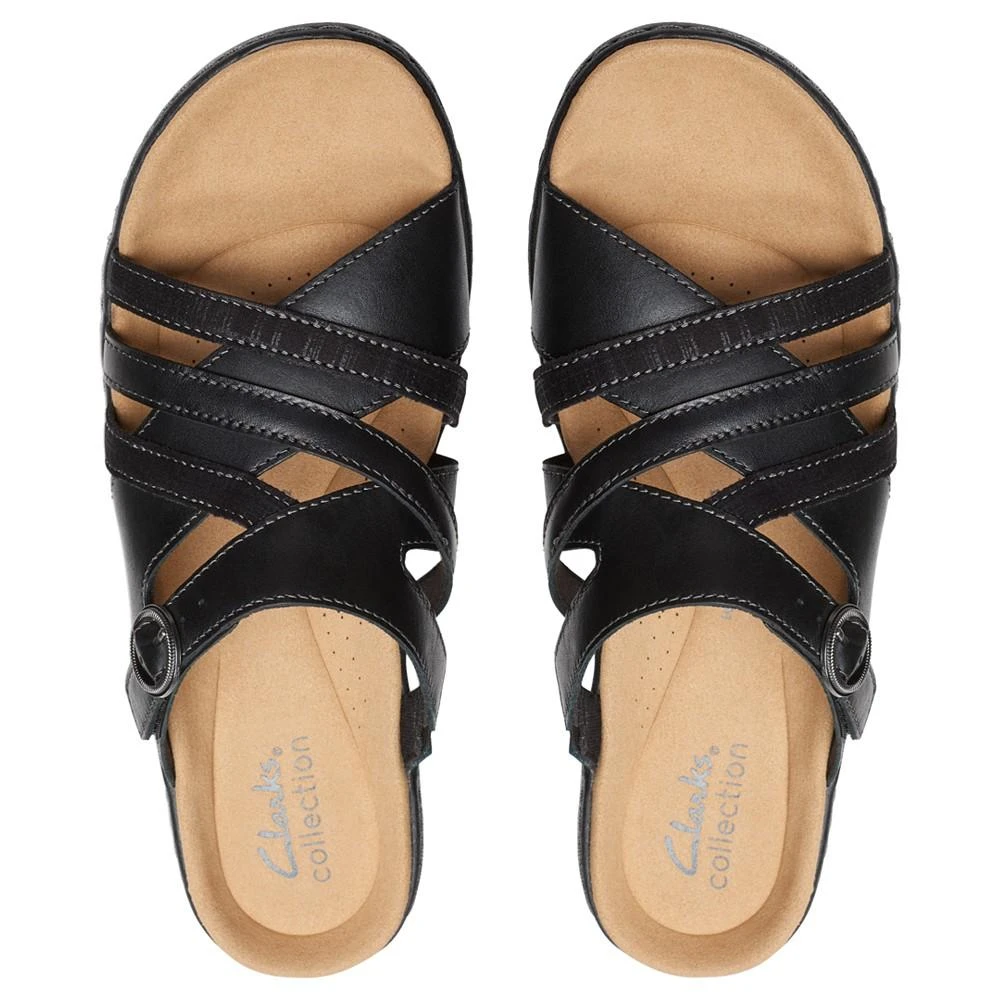 Clarks Merliah Holly Strappy Wedge Heel Platform Sandals 4