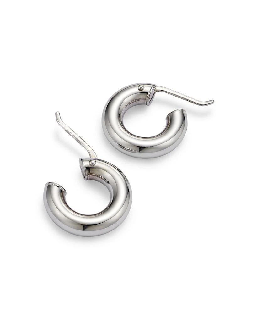Roberto Coin 18K White Gold Hoop Earrings 5