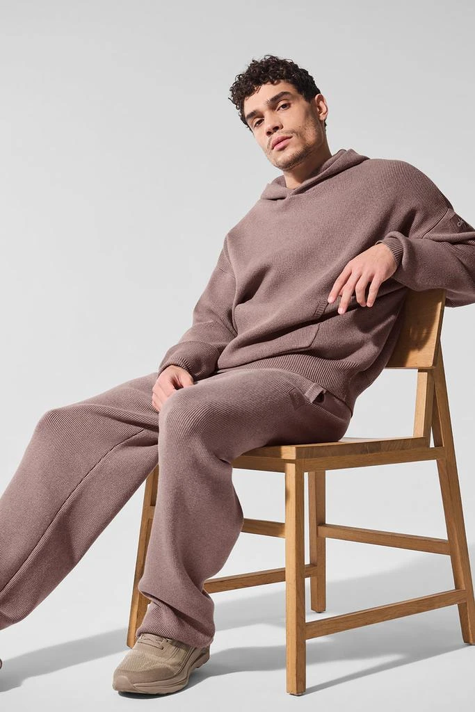 Alo Scholar Hooded Sweater - Mushroom Heather 5